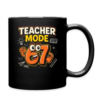 Six Seven 67 Enseignant École de mode Humour Drôle de mème - Mug uni - noir - Droite