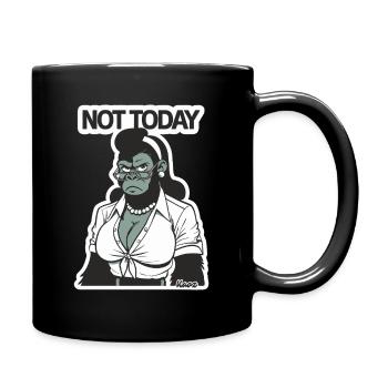 Not Today Gorilla Lady - Full Colour Mug - black - Right