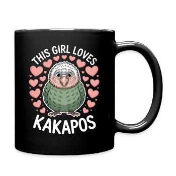 Kakapo Sprüche Kakapos Lustiges Kakapo Geschenk - Tasse einfarbig - Schwarz - Rechts