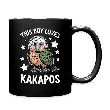 Kakapo Sprüche Kakapos Lustiges Kakapo Geschenk - Tasse einfarbig - Schwarz - Rechts