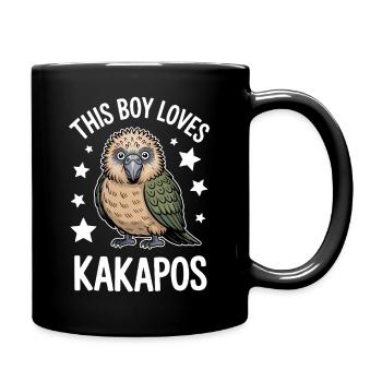Kakapo Sprüche Kakapos Lustiges Kakapo Geschenk - Tasse einfarbig - Schwarz - Rechts
