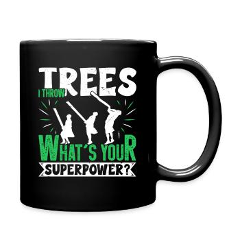 Caber wirft Scottish Highland Games Highlander Highlander - Tasse einfarbig - Schwarz - Rechts