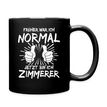 Zimmerer - Tasse einfarbig - Schwarz - Rechts