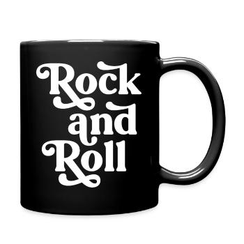 Police de caractères rétro rock and roll - Mug uni - noir - Droite