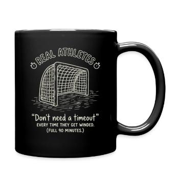 Drôle de football 90 minutes - Mug uni - noir - Droite