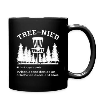 Baum abgelehnter Schlag: Forest Disc Golf Abschlag - Tasse einfarbig - Schwarz - Rechts