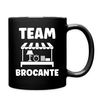 Equipe Brocante Vintage - Mug uni - noir - Droite