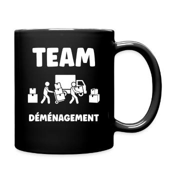 Équipe Déménagement Résolu - Mug uni - noir - Droite