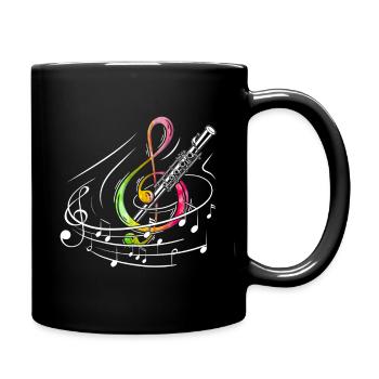 Marimbaspieler übt Percussion-Gruben-Musiker - Tasse einfarbig - Schwarz - Rechts