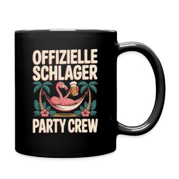 Schlager Party Crew Mallorca Flamingo JGA Malle - Tasse einfarbig - Schwarz - Rechts