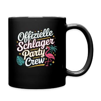 Schlager Party Crew Mallorca Flamingo JGA Malle - Tasse einfarbig - Schwarz - Rechts