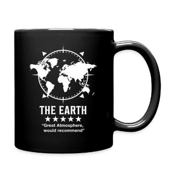 The_Earth_Great_Atmosphere_V2 - Tasse einfarbig - Schwarz - Rechts