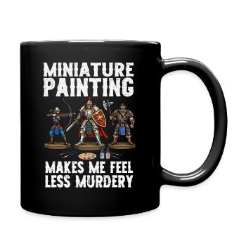 Miniature painting: Less murderous lust - Full Colour Mug - black - Right