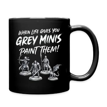 Minis gris disant Miniatures Peindre - Mug uni - noir - Droite