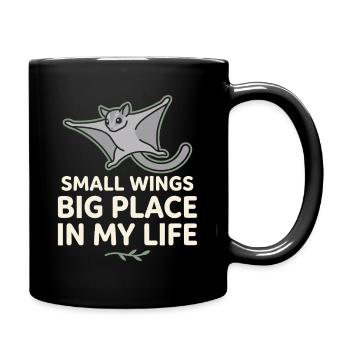 Sugar Glider Mom Exotic Pet Lover - Full Colour Mug - black - Right
