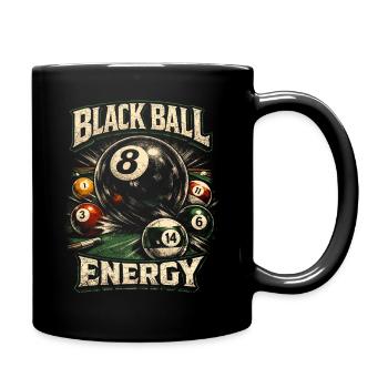 8-Ball Billiards - Full Colour Mug - black - Right
