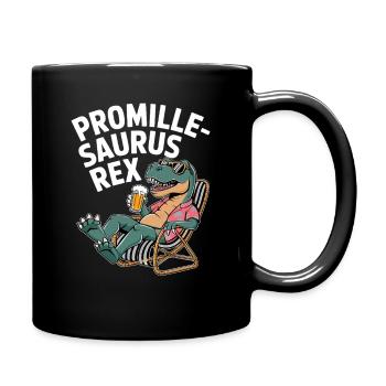Promille-Saurus Rex Lounge - Tasse einfarbig - Schwarz - Rechts