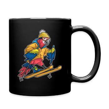 Ski Perroquet Sports d’hiver - Mug uni - noir - Droite