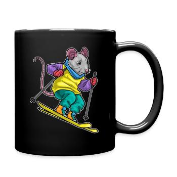 Ski Rat Ski Sports d’hiver - Mug uni - noir - Droite