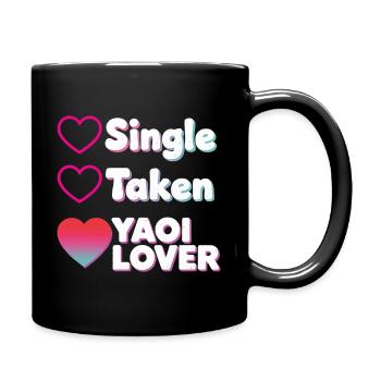 Yaoi Lover: Single Taken Herzen - Tasse einfarbig - Schwarz - Rechts