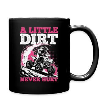 Quad ATV Woman Girl Four Wheeler - Full Colour Mug - black - Right
