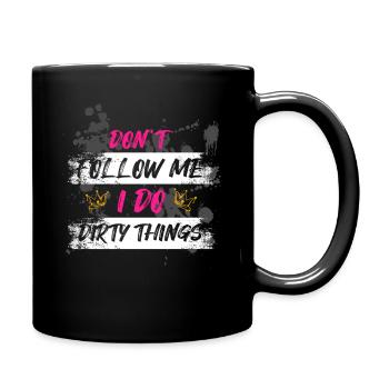 Courses de boue Schlammlauf Dirty Run Dirty Things - Mug uni - noir - Droite