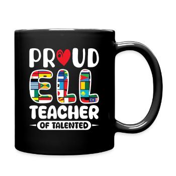 ELL-Lehrer englische Sprache - Tasse einfarbig - Schwarz - Rechts