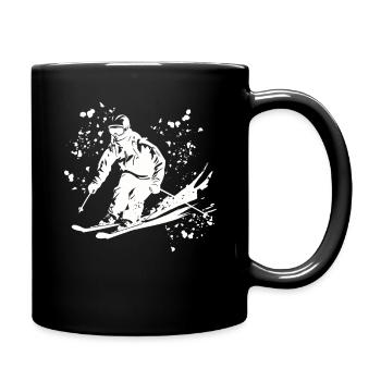 Alpine skiing Winter sports Nordic skiing - Full Colour Mug - black - Right