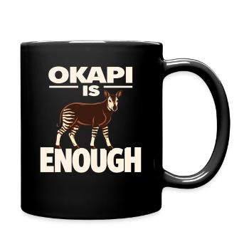 Okapi Lovers Okapi Animal Rare Wildlife Love - Full Colour Mug - black - Right