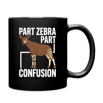 Okapi Lovers Okapi Animal Rare Wildlife Love - Full Colour Mug - black - Right