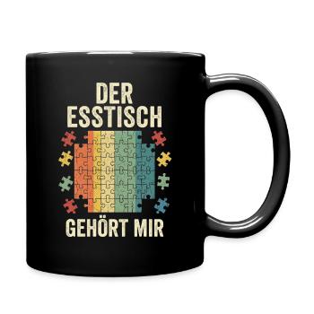 Der Esstisch Gehört Mir Puzzle Vintage - Tasse einfarbig - Schwarz - Rechts