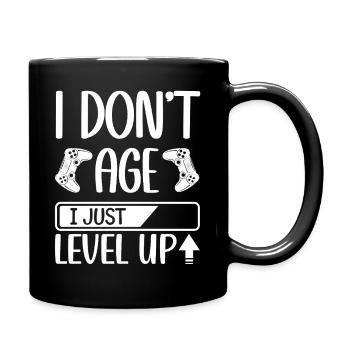 Je ne vieillis pas, je fais juste monter de niveau des citations drôles de jeu vidéo - Mug uni - noir - Droite