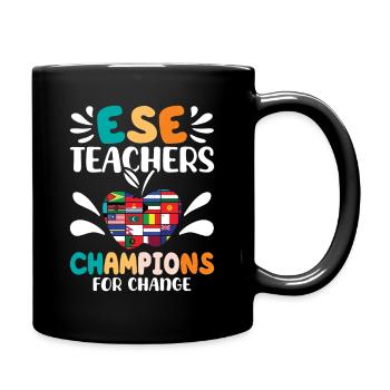 Geschenke für ESE-Lehrer - Tasse einfarbig - Schwarz - Rechts