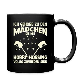 Steckenpferd Hobbyhorse Hobby Horsing - Tasse einfarbig - Schwarz - Rechts