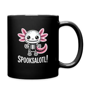 Süßes Spuk-Skelett mit Flügeln - Tasse einfarbig - Schwarz - Rechts