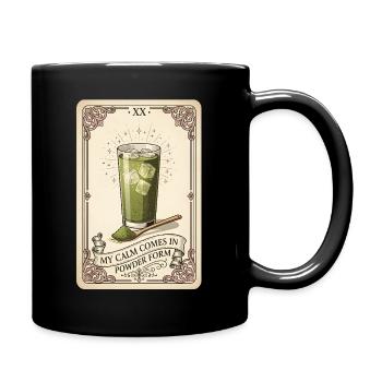 Tranquillity in powder form | Matcha Vintage - Full Colour Mug - black - Right