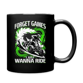 Quad ATV Garçons Hommes Quad Wheeler - Mug uni - noir - Droite