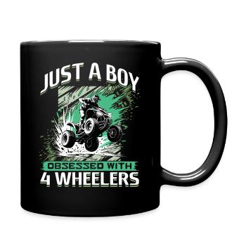 Quad ATV Garçons Hommes Quad Wheeler - Mug uni - noir - Droite