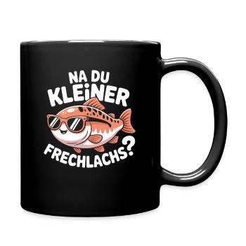 Na Du Kleiner Frechlachs Gamer Lachs Meme Zocker - Tasse einfarbig - Schwarz - Rechts