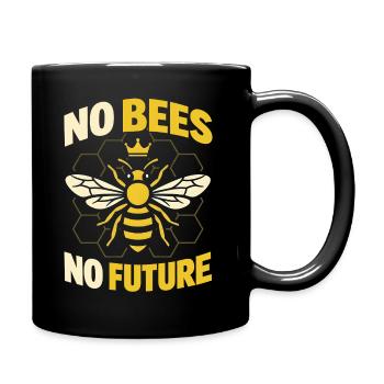 Queen Bee - Vintage Beekeeper Gift - Full Colour Mug - black - Right