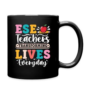 Geschenke für ESE-Lehrer - Tasse einfarbig - Schwarz - Rechts