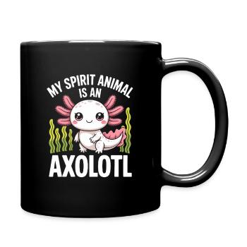 Axolotl Spirit Totem Tee - Full Colour Mug - black - Right