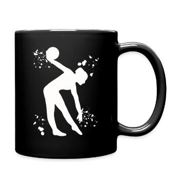 Gymnastin Mit Ball Rhythmische Gymnastik - Tasse einfarbig - Schwarz - Rechts