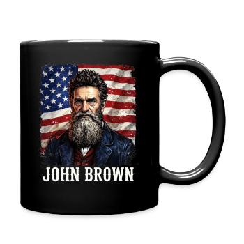 John Brown USA Flag. - Full Colour Mug - black - Right