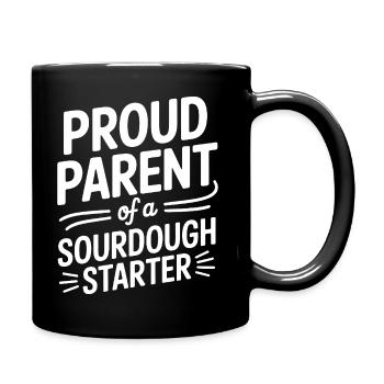 Parent fier d’un levain au levain - Mug uni - noir - Droite