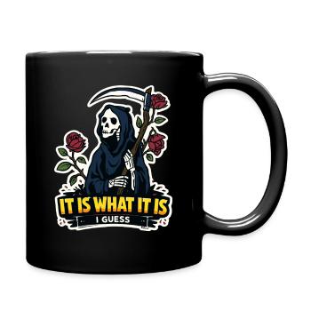Mème de la Faucheuse aux Roses - Mug uni - noir - Droite