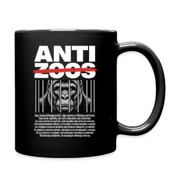 Chemise animal Anti Zoo Gorilla Freedom - Mug uni - noir - Droite