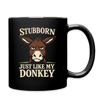 Amant des ânes Âne Animal drôle d’âne - Mug uni - noir - Droite