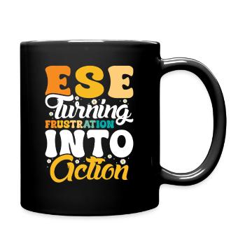 Geschenke für ESE-Lehrer - Tasse einfarbig - Schwarz - Rechts