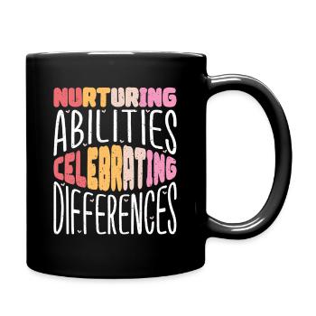 Geschenke für ESE-Lehrer - Tasse einfarbig - Schwarz - Rechts